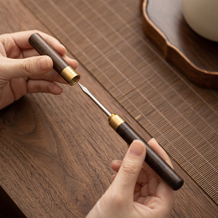 Ru Kiln tea ceremony six gentlemen kung fu tea set accessories Chinese tea making tools tea needle teaspoon tea spoon Cup fork pot pen