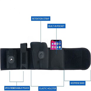 Outdoor sports tactical invisible holster diving material belt pistol clip bag waist seal pistol holster according to the requirements of manufacturers