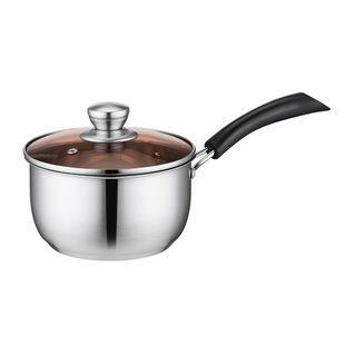Thickened Stainless Steel Milk Pot Household Breakfast Pot Noodle Pot Induction Cooker Pot Milk Pot Practical Activity Gift Pot