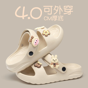 Lidani Platform Sandals Women's Summer Outer Wear 2025 New Super Hot Non-slip Seaside Beach Sandals and Slippers Women's Summer