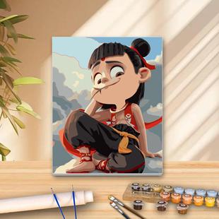 Diy Digital Oil Painting New Style Devil Boy Naohai Hand-filled Ao C Cartoon Hand-painted Filling Decorative Painting