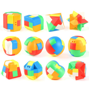 Children's Adult Intellectual Thinking Development Toys Kongming Luban Lock Robot Disassembly Combination Educational Toys