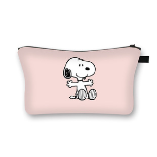 2024 Новая детская косметичка Snoopy, модная дорожная сумка для стирки, простая сумка для хранения для девочек, оптовая продажа, печать