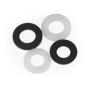 PA66 White Plastic Gasket Insulation Flat Gasket Plastic Black Nylon Flat Washer.