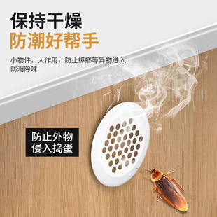 Stainless Steel 35 Double-sided Vent Hole Decorative Cover Wardrobe Furniture Cabinet Shoe Cabinet Vent Hole Cover Heat Dissipation Vent Hole Plug