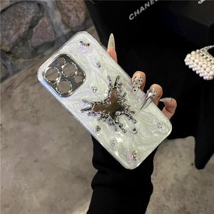 Легкий экстравагантный клей любовь зеркальный чехол для телефона iphone16promax яблоко 15 новый 14 портативный 13