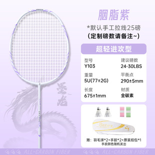 Wholesale high-value badminton racket full carbon fiber ultra-light 5U male and female students training offensive badminton racket
