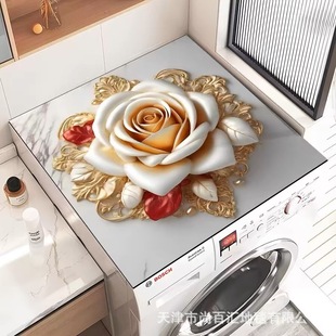 Трансграничные 3D стерео цветочные стиральные машины коврики столешницы водопоглощающие быстросохнущие крышки коврики бытовые шкафчики пылезащитная нескользящие коврики