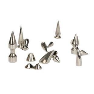Spike 7*40 Punk Rivet Devil Corner Bullet Tapered Alloy Screw Base Clothing Bag Shoe Accessories Jacket