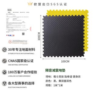 Gym Floor Mat 1 m Soundproof Floor Silent Home Sports Foam Stitching Martial Arts Fight Taekwondo Mat