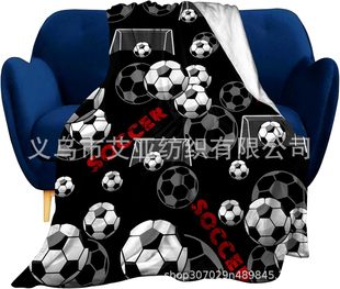 Sports Football Basketball Fans Surrounding Flannel Digital Printed Blanket Nap Blanket Air-conditioning Blanket Double Bed Blanket
