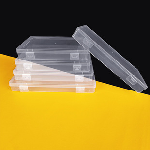PP Transparent Plastic Box Stationery Mobile Phone Maintenance Storage Box with Lid Finishing Box Jewelry Bead String Sample Packaging Box