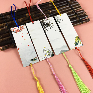 Cherry Blossom Bookmark Wishing Card Hanging Class Arrangement Wenchuang Hanging Card Tree Handwritten Inspirational Prayer Blessing Wish Card