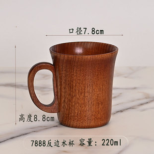 Origin supply round solid wood mug wooden creative water cup general insulation wooden cup large quantity excellent price