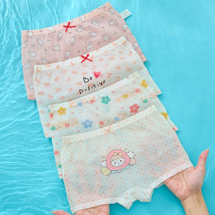 Girls' Underwear Children Modal Class A Ice Silk Boxer Shorts Thin Four Corner Little Girl Baby Summer Wholesale