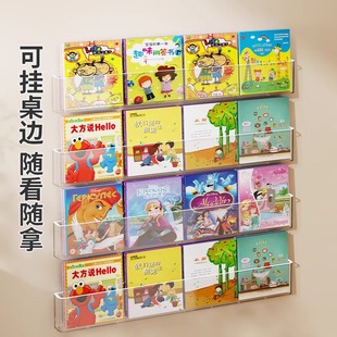 Прозрачная акриловая полка книжная полка без перфорации