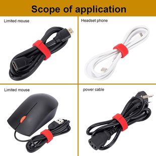 High-adhesive back-to-back Velcro color nylon Velcro ribbon data cable storage cable strap plant strap