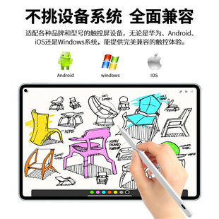 Universal ipad capacitive pen for android phone stylus tablet painting touch screen pen clip stylus pen