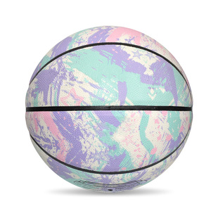 Luminous luminous No.7 PU veneer indoor and outdoor non-slip color personalized gift wear-resistant competition training basketball wholesale