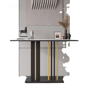 Modern Minimalist Rock Board Porch Table Wall Living Room Entrance Hall Table Corridor Corridor Entry Strip Table