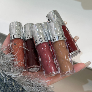 HERORANGE light gauze mirror water gloss lip glaze clear moisturizing doodle lip moisturizing white student parity