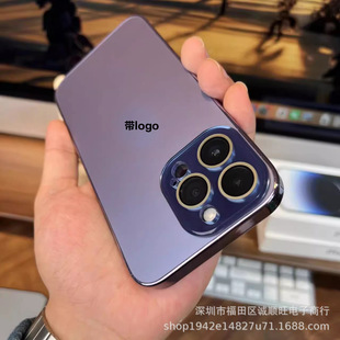 Применимо iphone16 гальваника оригинальный цвет чехол для мобильного телефона Apple 15promax нанообъектив матовый защитный чехол