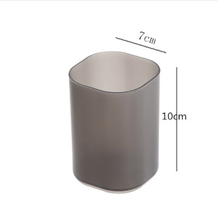 [Oblique desktop storage box] transparent pen container frosted multifunctional stationery cartridge cosmetic brush lipstick storage