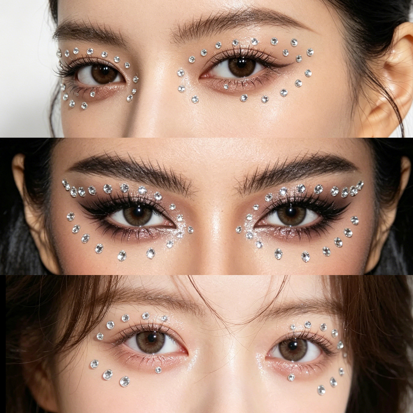 Makeup Paste Face Diamond Face Jewelry Face Paste Diamond Shattered Diamond Sequins Eye Makeup Tears Bright Rhinestone Concert Face Diamond