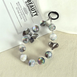 New beaded mobile phone chain mobile phone case accessories shaking sound with live selling mobile phone chain bag pendant pendant