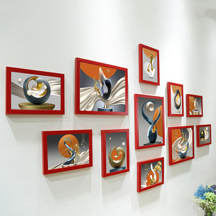 ins Photo Wall Decorations Storage Rack Grid Punch-Free Photo Frame Hanging Wall Photo Wall Sticker Internet Celebrity Room Layout