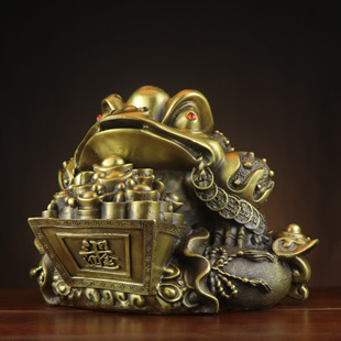 Copper three-legged golden toad Golden Toad copper toad Golden Toad decoration opening gift three-legged golden toad