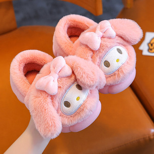 Новый осенний и зимний мультфильм детские хлопковые тапочки