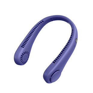 New Spacecraft Neck Fan Mini Charging Long Endurance Digital Display Outdoor Lazy Person Carrying Foleless Small Electric Fan