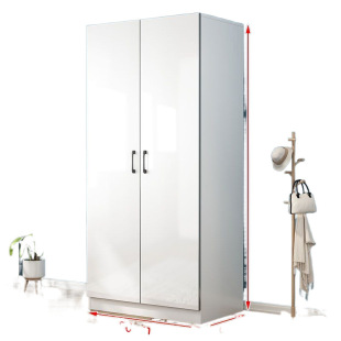 Wardrobe Home Bedroom Storage Assembly Modern Simple Simple Economical Open Door Clothes Kitchen Cabinet for Rental Room