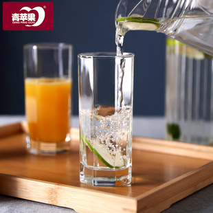 Green Apple Square Cup Fruit Juice Drink Cup Whiskey Wine Cup Heat-resistant Glass Tea Cup Beer Cup