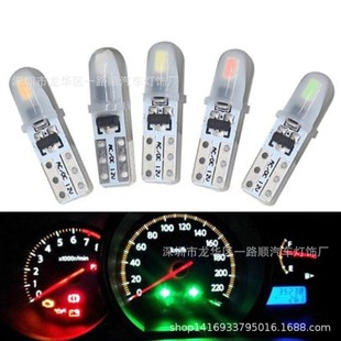 Автомобильная светодиодная приборная панель T5 3014 2SMD бесполюсная центральная консоль декоративный свет индикатор передачи света 12V