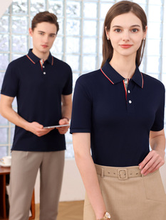 Summer lapel work clothes custom printed logo advertising cultural shirt polo shirt T-shirt custom catering tooling embroidery