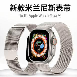 Suitable for iwatch milanis watchband Apple watchband smart watchband metal magnetic round tail modified