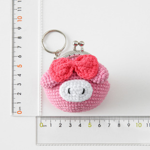 Small gold hook thread hand-woven Sanli puppet gold bag egg bag gold coin purse doll coin wool finished product