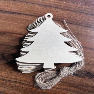 Home Decorative Supplies Wood Craft Wood Pieces Christmas Tree Props Holiday Gifts Hanging Ornaments Christmas Pendant