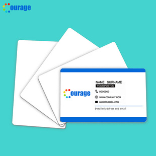 Heat transfer aluminum plate business card famous brand printing blank sublimation HD metal plate manufacturers wholesale white coating