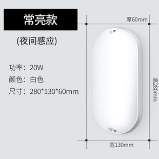 LED wall lamp outdoor bright infrared human body induction corridor corridor three-proof sound and light control delay night light