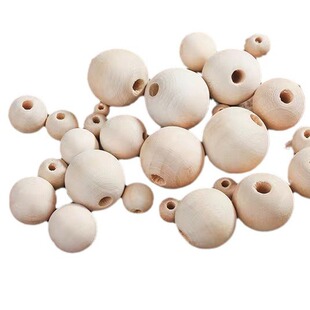 Spot Wooden Crafts Wooden Beads Maple Log Color Wooden Beads Modern Simple Pendant Wooden Beads Wholesale