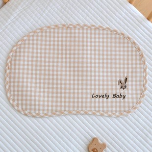Newborn Baby Ramie Cool Gel Cloud Pillow Newborn Summer Sweat Absorbing Breathable Flat Pillow Baby Anti-Spitting Pillow