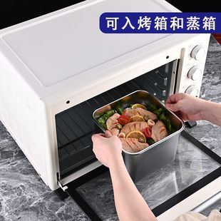 Холодильный ящик из нержавеющей стали Crisper 304 с крышкой, квадратный герметичный ящик для хранения, холодильник, быстрозамороженный ящик для хранения продуктов