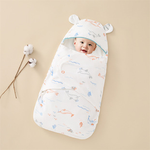 Baby Swaddling sleeping bag newborn baby double-layer anti-shock package anti-kick quilt spring and summer thin supplies wholesale