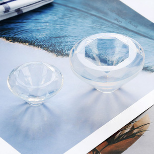 Liquid Pyramid Cube Ball Silicone Mold Epoxy Resin High Permeable Mirror Spherical Crystal Ornaments