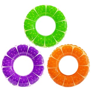 Cross-border in stock wholesale PVC explosion-proof outdoor swimming lifebuoy fruit swimming ring armpit adult swimming float ring