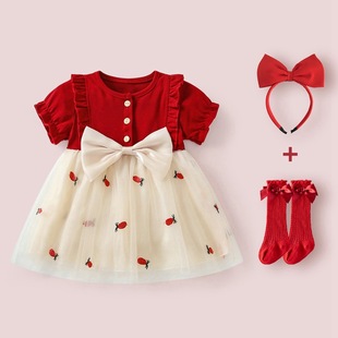 Baby Girl dress 2025 Summer Baby Clothes Girl's One-year-old Princess Dress Baby's Dress Summer Dress