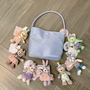 Portable 2025 Nylon Ebony Fashion Embroidered All-match Casual Underarm Shoulder Bag Commuter Casual Bucket Women's Bag